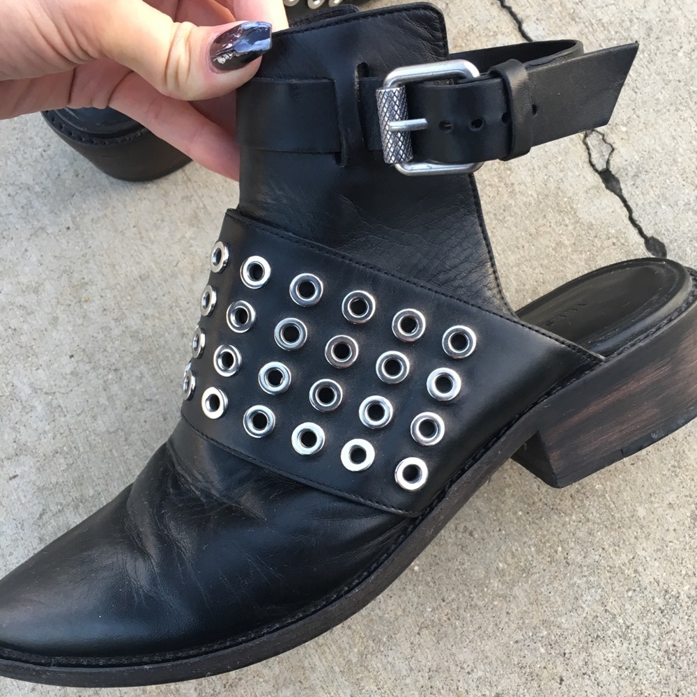 All Saints rare 41 women’s 10.5 boot shoe cutout